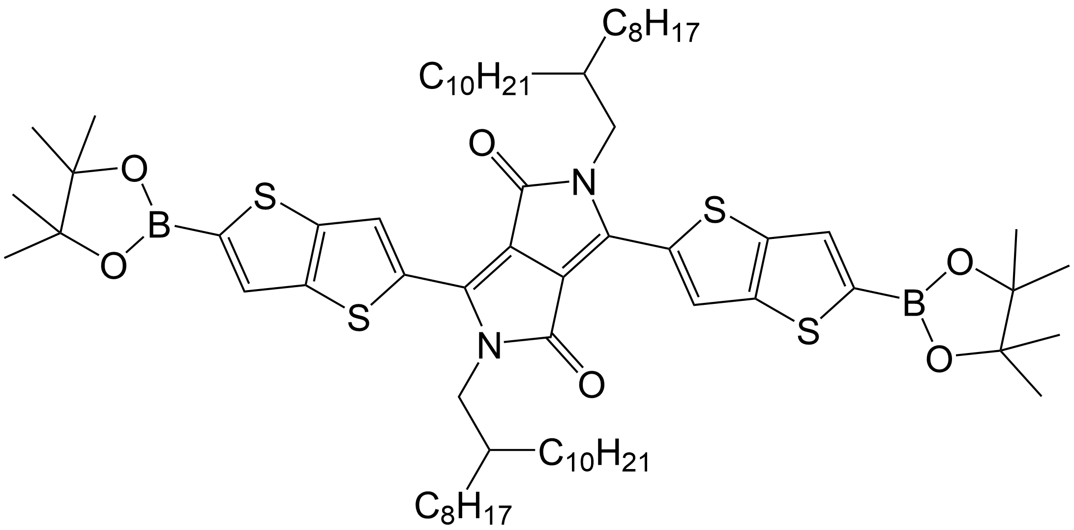 3,6-Bis(5-(4,4,5,5-tetramethyl-1,3,2-dioxaborolan-2-yl)[3,2-b]thien-2-yl)-2,5-bis(2-decyltetradecyl)-2,5-dihydropyrrolo[3,4-c] pyrrole-1,4-dione/